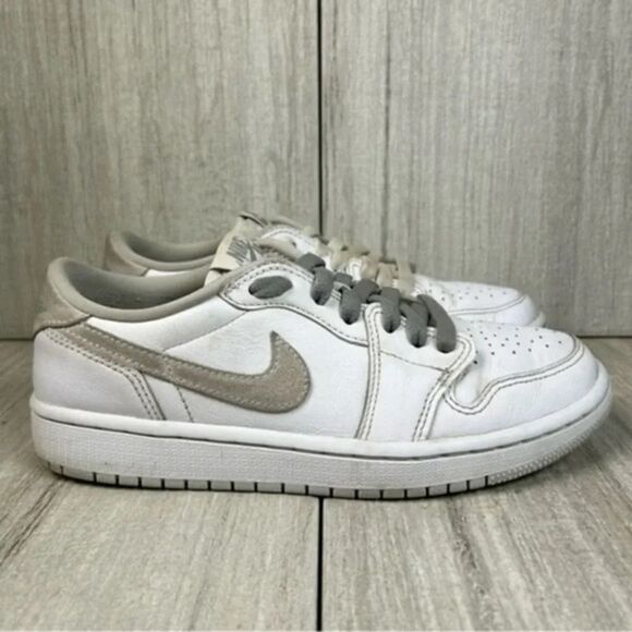 Nike Air Jordan 1 Retro Low Neutral Grey Sneaker Shoe cz0775-100 Womens Size 8 - Picture 1 of 10